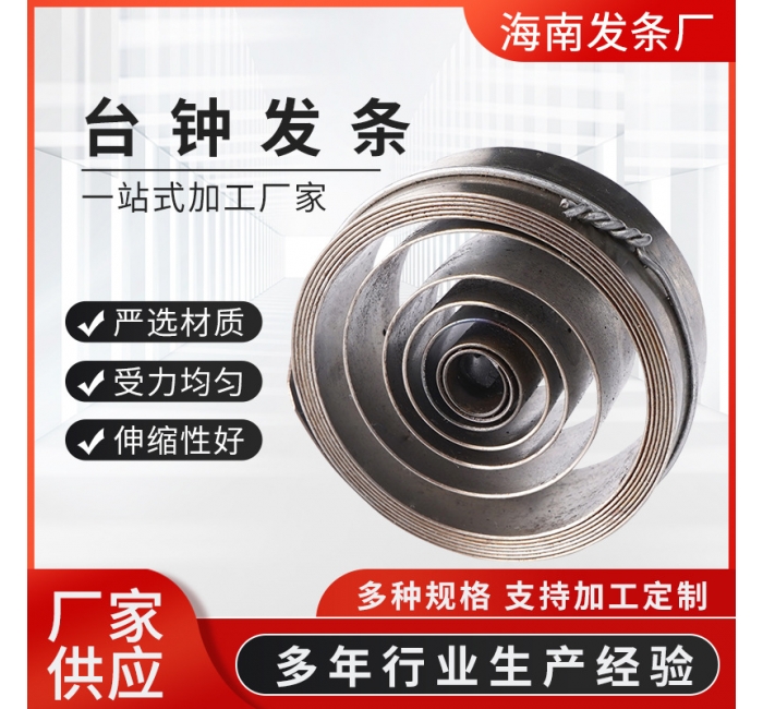 廠家供應臺鐘網發條不銹鋼渦卷彈簧 不銹鋼五金彈簧發條